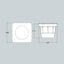 CECI 160 SQUARE GX53 10W 4000K NERO FUMAGALLI