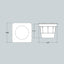 CECI 160 SQUARE GX53 10W 4000K NERO FUMAGALLI