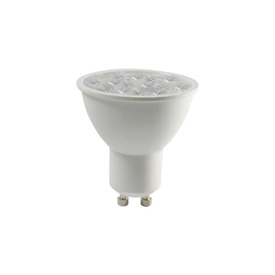 LED FARETTO SAMSUNG CHIP GU10 6W RIPPLE PLASTICA LENS COVER 10   4000K