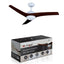 15W 3 IN 1 LED VENTILATORE A SOFFITTO CONTROLLO RF 3 PALE MOTORE MARRONE 35W DC