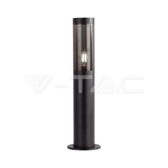 BOLLARD GARDEN LIGHT E27 HOLDER CORPO NERO IP44