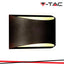 LAMPADA DA PARETE A LED 10W BRIDGELUX CHIP CORPO NERO 4000K