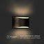 LAMPADA DA PARETE A LED 10W BRIDGELUX CHIP CORPO NERO 4000K