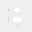 LIVIA 160 SURFACE GRIGIO 10W CCT