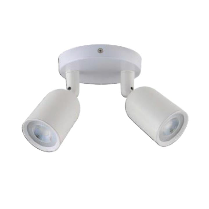2 X GU10 WALL FITTING BIANCO