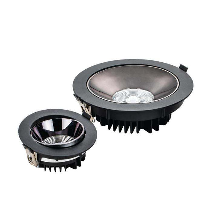 LED DOWNLIGHT SAMSUNG CHIP 30W COB RIFLETTORE NERO 4000K