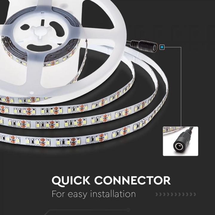 LED STRISCIA SMD2835 120 LEDS 24V IP20 6400K ROTOLO DOPPIO PCB 10M