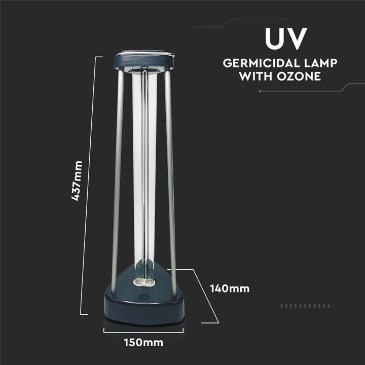 LAMPADA GERMICIDA UV-C 38W CON OZONO PER 60M2