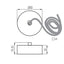 ACCESSORIO PER LAMPADA LINEARE ALIN CORD 1F-SR - KANLUX