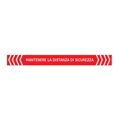 SEGNALETICA ADESIVA CALPESTABILE 50X10CM