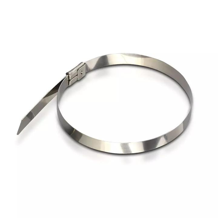 FASCETTA DI FISSAGGIO ACCIAIO INOX 4.6 X 300MM 100PCS/PACK