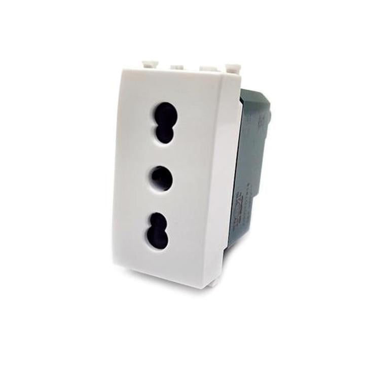 PRESA BIVALENTE 10A/16A 618B/VMR-PLN BIANCO