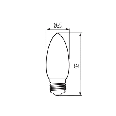 LAMPADINA LED XLED C35E27 6W-NW-M - KANLUX