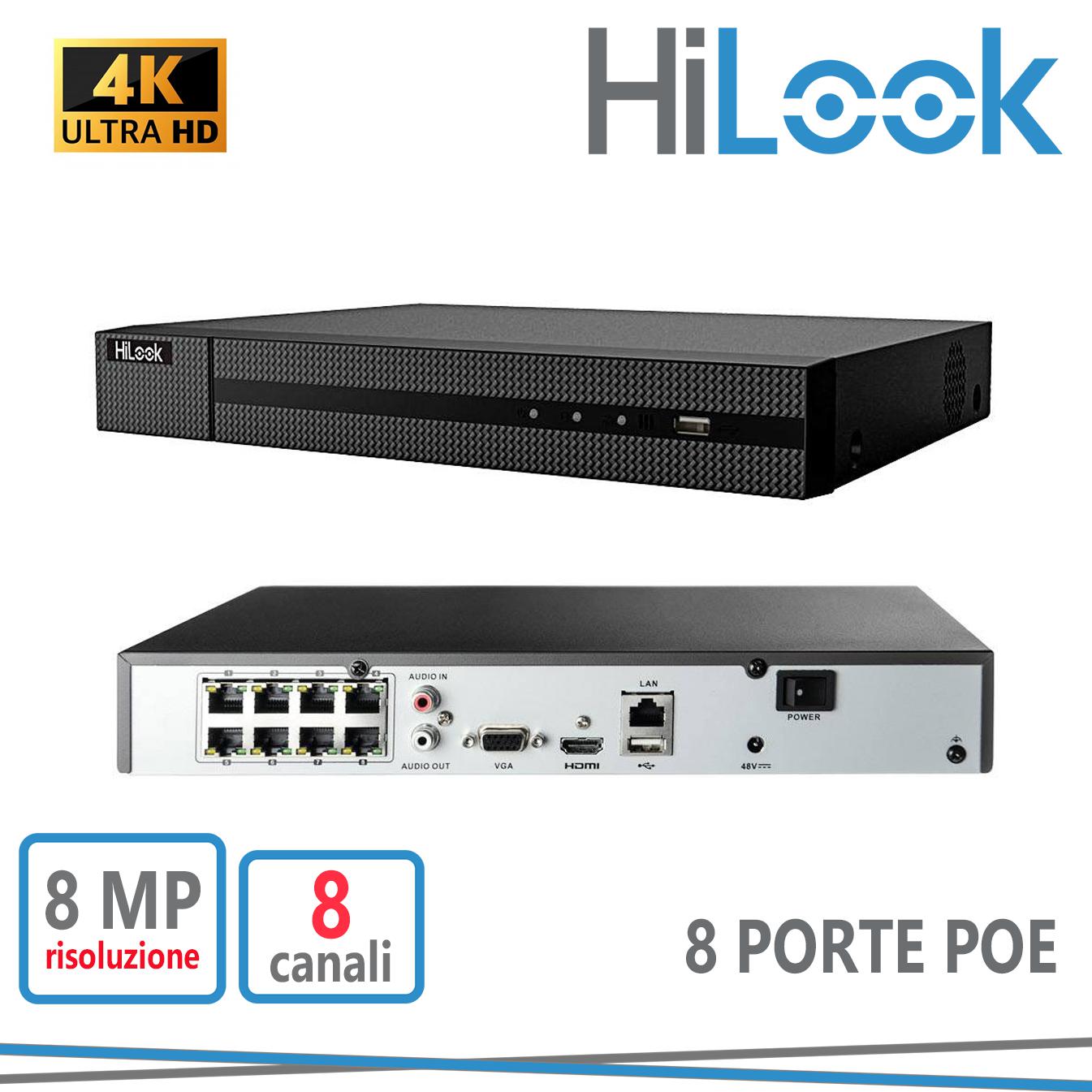 NVR-108MH-C/8P 8CH IP POE 8MP  4K