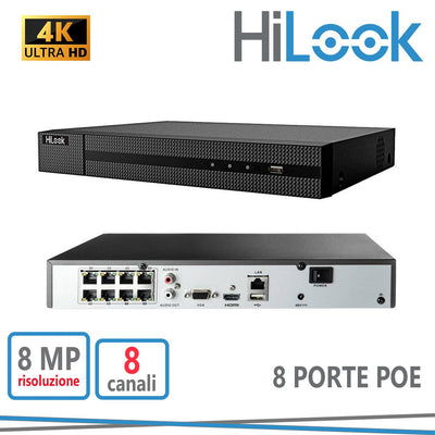 NVR-108MH-C/8P 8CH IP POE 8MP  4K