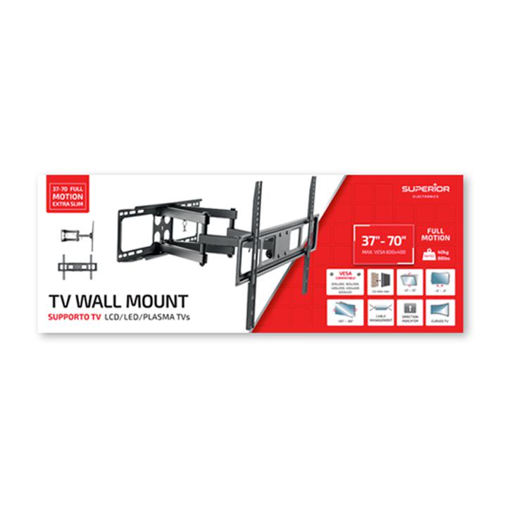 SUPPORTO TV 37-80 FULL MOTION  EXTRA SLIM SUPERIOR