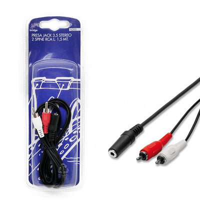 N200 CAVO AUDIO PRESA JACK 3.5/ 2SP RCA