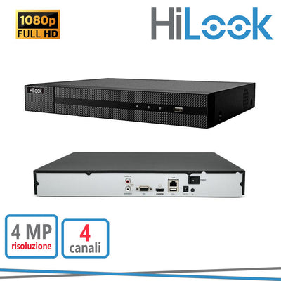 NVR 4CH 4MP 1HDD METAL HILOOK