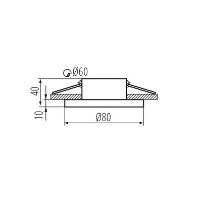 ANNELLO PER FARETTI  FLINI IP44 DSO-B - KANLUX