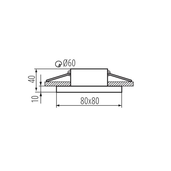 ANNELLO PER FARETTI  FLINI IP44 DSL-W - KANLUX