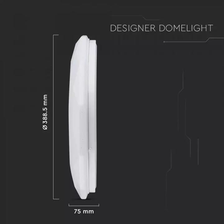 40W LED PLAFONIERA LED DI DESIGN 3 IN 1 CON TELECOMANDO DIMMERABILE ROTONDA DIAMOND