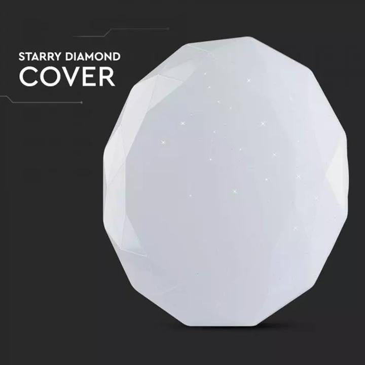 40W LED PLAFONIERA LED DI DESIGN 3 IN 1 CON TELECOMANDO DIMMERABILE ROTONDA DIAMOND