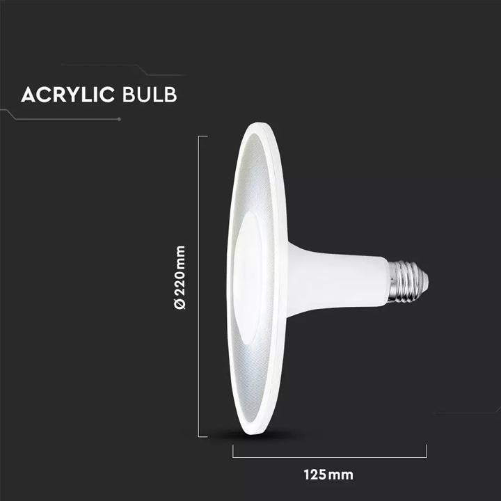 LED BULB - SAMSUNG CHIP 18W ACRYLIC UFO PLASTIC 3000K