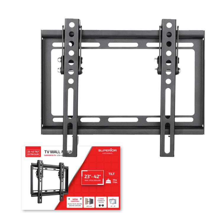 SUPPORTO TV 23-42 TILT EXTRA SLIM SUPERIOR