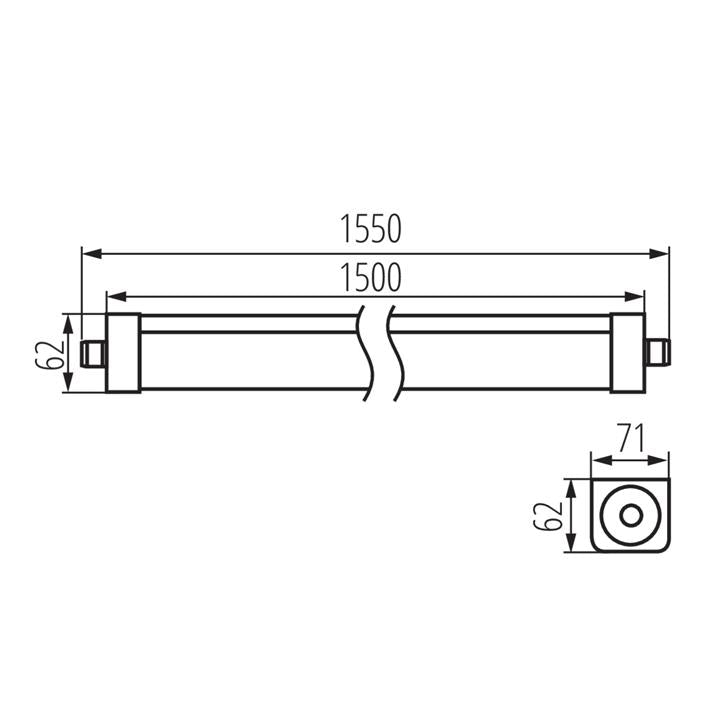 PLAFONIERA LED LINEARE TP STRONG LED 75W-NW - KANLUX