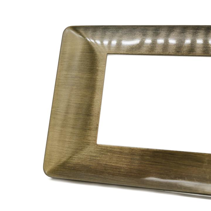 PLACCA 6803-9 BRONZO SPAZZOLATO METAL