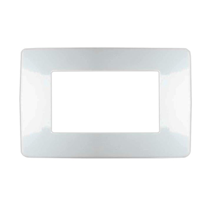 PLACCA 7804-1 4P BIANCO SIMIL-MTX METAL