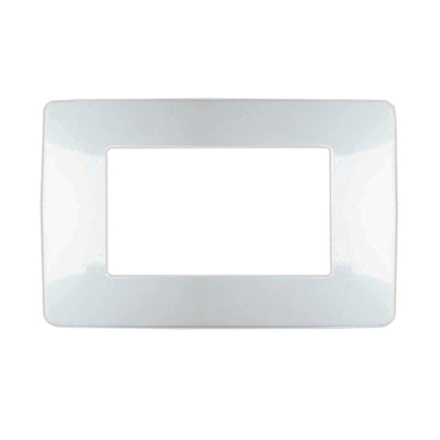 PLACCA 7804-1 4P BIANCO SIMIL-MTX METAL