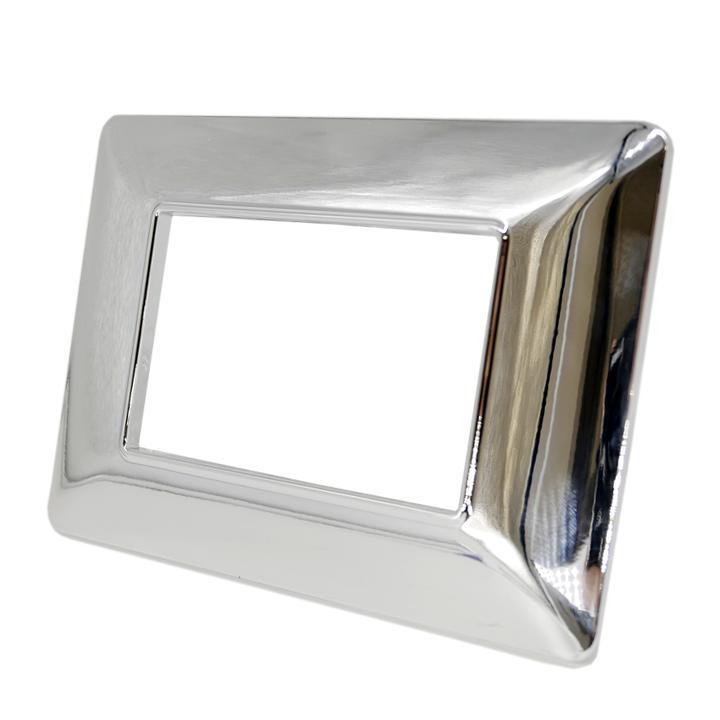 PLACCA 8003-04 3P ARGENTO CROMO MTX