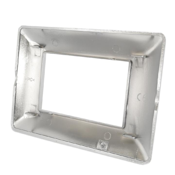 PLACCA 8003-04 3P ARGENTO CROMO MTX