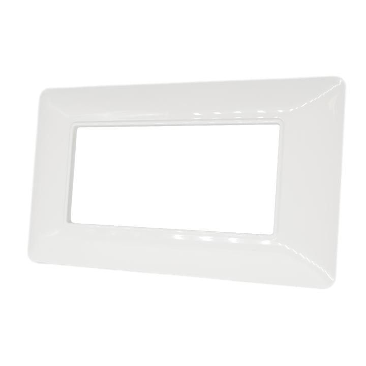 PLACCA 8004-01 4P BIANCA/MTX TECNOPOLIMERO T3