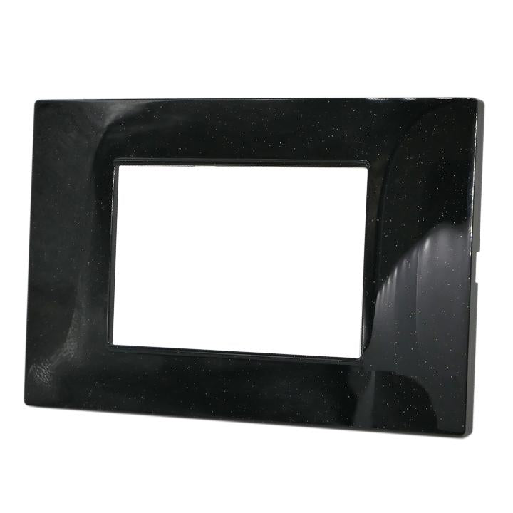 PLACCA 6003-19 3P NERO GLITTER VMR-PLN T2 TECNOPOLIMERO