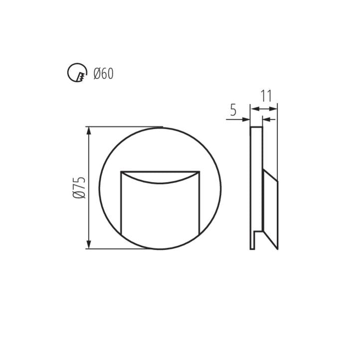 LAMPADA LED PER SCALE ERINUS LED O W-NW - KANLUX