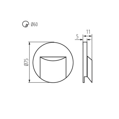 LAMPADA LED PER SCALE ERINUS LED O W-WW - KANLUX