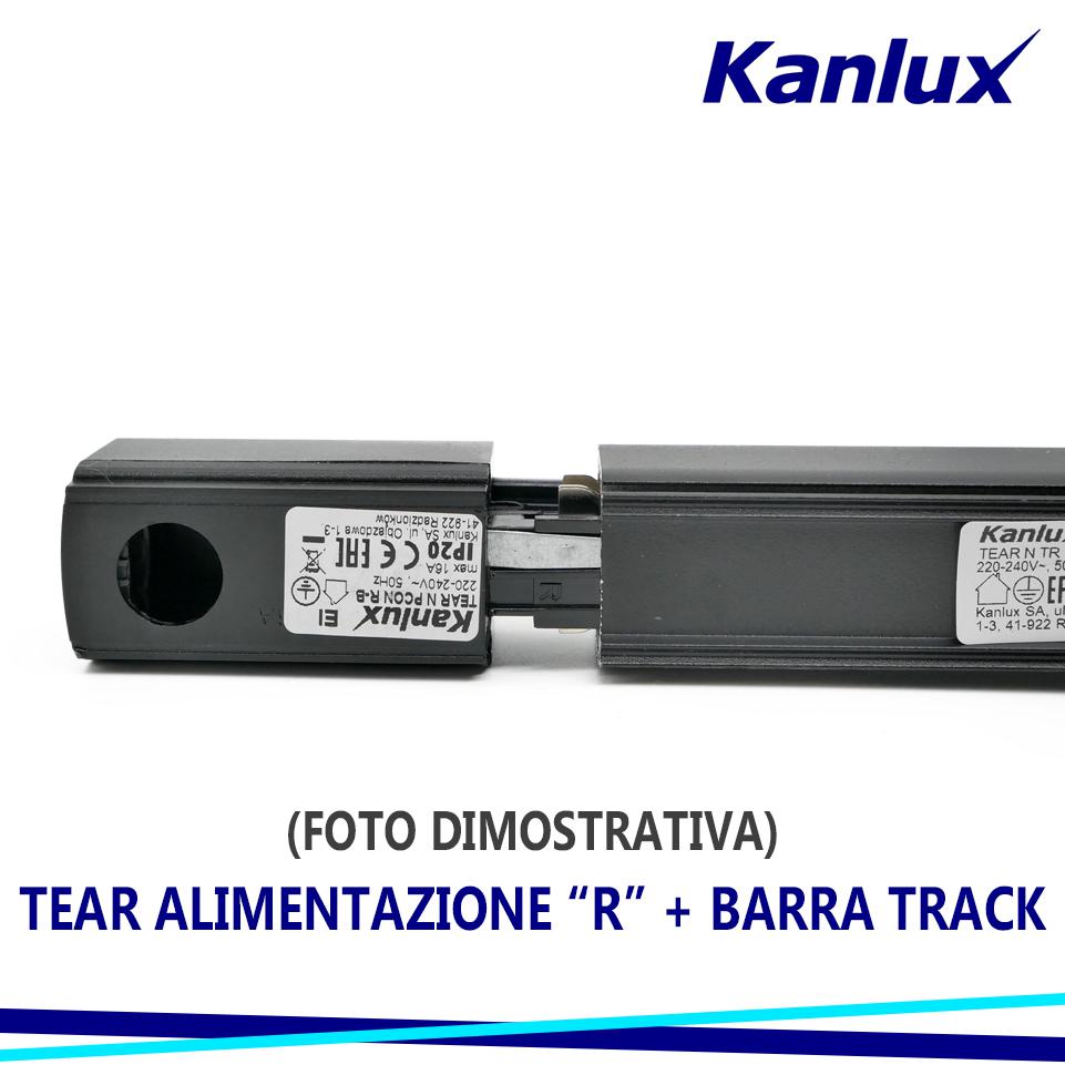 COLLEGAMENTO DI ALIMENTAZIONE PER BINARIO TEAR N PCON R-B - KANLUX