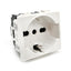 PRESA SCHUKO UNIVERSALE (16A-230V) 514B MTX T3 BIANCO