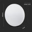 25W LED PLAFONIERA SAMSUNG CHIP FRAMELESS ROTONDA 3000K IP44 100LM/W