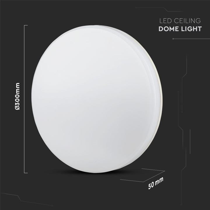 25W LED PLAFONIERA SAMSUNG CHIP FRAMELESS ROTONDA 3000K IP44 100LM/W