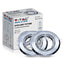 GU10 PORTAFARETTO ROTONDO CHOME 2PCS/BOX