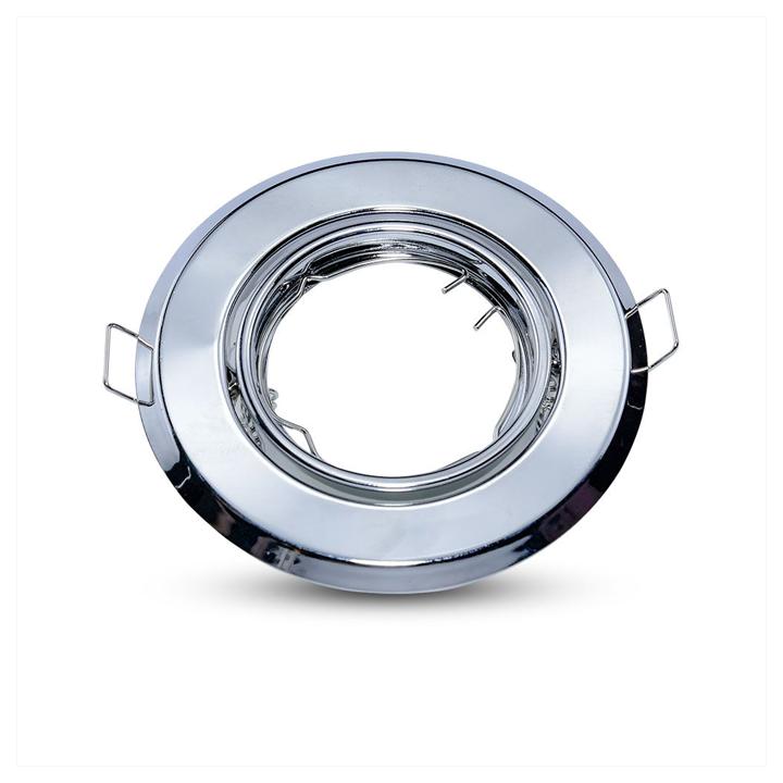 GU10 PORTAFARETTO ROTONDO CHOME 2PCS/BOX