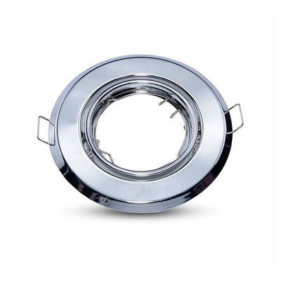 GU10 PORTAFARETTO ROTONDO CHOME 2PCS/BOX