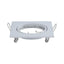 GU10 PORTAFARETTO QUADRATO WHITE 2PCS/BOX