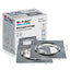 GU10 PORTAFARETTO QUADRATO SATIN NICKEL 2PCS/BOX