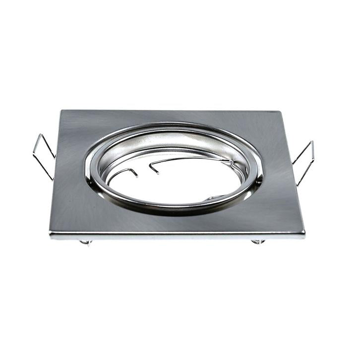 GU10 PORTAFARETTO QUADRATO SATIN NICKEL 2PCS/BOX