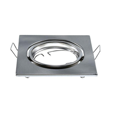 GU10 PORTAFARETTO QUADRATO SATIN NICKEL 2PCS/BOX