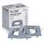 GU10 PORTAFARETTO QUADRATO CHOME 2PCS/BOX